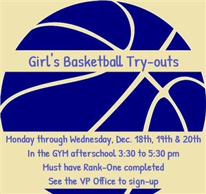 Girls Basketball Tryouts